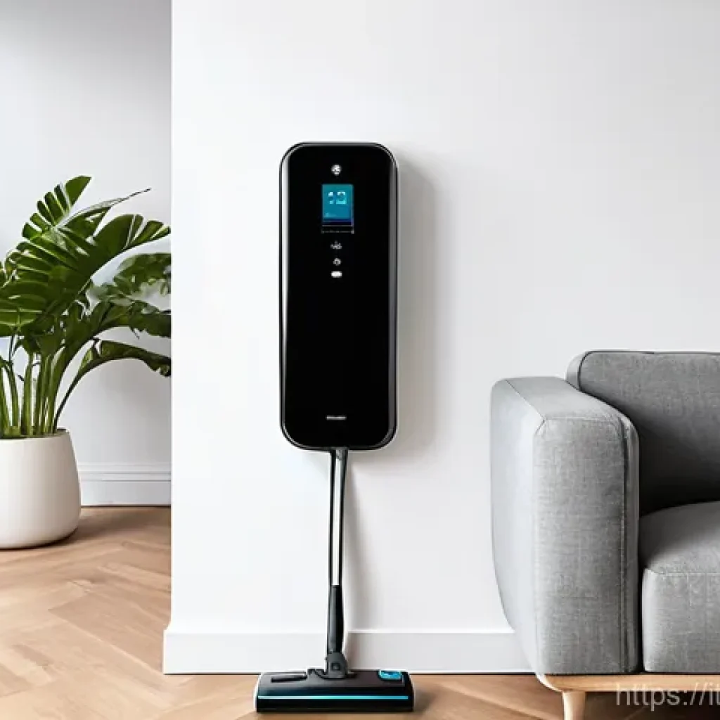 무선 청소기 충전 시간 - **Image Prompt 1: The Ready Vacuum and its Owner**
A bright, clean, and modern living room in an...