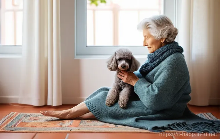 무선 홈카메라 추천 - **Prompt 1: "A serene elderly Italian woman, with kind eyes and neatly styled gray hair, sits comfor...