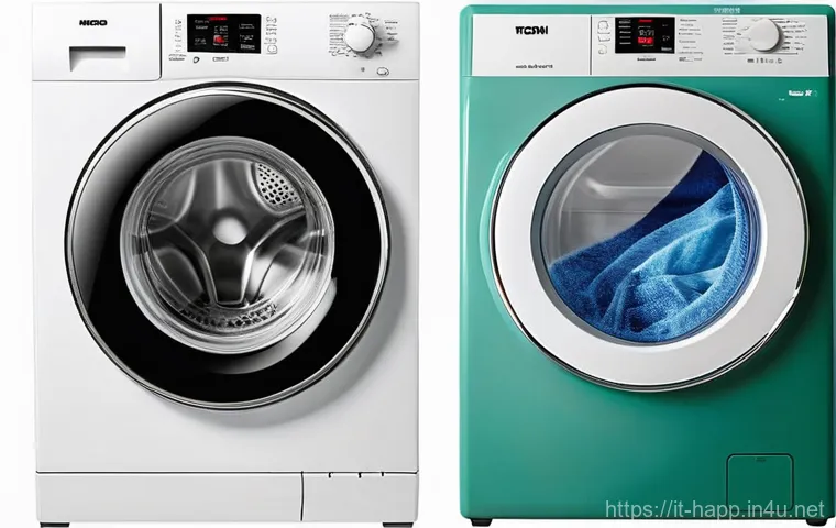 세탁기 물 사용량 비교 - Image Prompt 1: The Evolution of Laundry Efficiency**